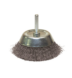 Vente de BROSSE CONIQUE D.50 / TIGE DE 6X30 FIL 0.30 acier ondulé Leman, numéro 9439 / mn_310.050A à 4,99 €HT soit 5,99 €TTC. 