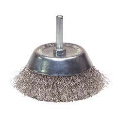 Vente de BROSSE CONIQUE D.50 / TIGE DE 6x30 FIL 0.30 INOX ondulé Leman, numéro 9440 / mn_310.050I à 9,99 €HT soit 11,99 €TTC. 