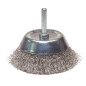 Brosse Conique D50 Fil 0.30 Inox Ondule Tige De 6X30 ref 310.050I Leman