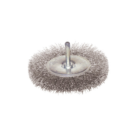 Vente de BROSSE CIRCULAIRE D.75 / TIGE DE 6x30 FIL 0.30 INOX ondulé Leman, numéro 9453 / mn_330.075I à 9,99 €HT soit 11,99 €TTC.