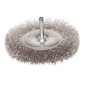 Brosse Circulaire D75 Fil 0.30 Inox Ondule Tige De 6X30 ref 330.075I Leman