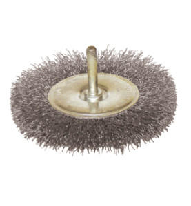 Vente de BROSSE CIRCULAIRE D.100 / TIGE DE 6x30 FIL 0.30 acier ondulé Leman, numéro 9455 / mn_330.100A à 5,41 €HT soit 6,49 €TTC