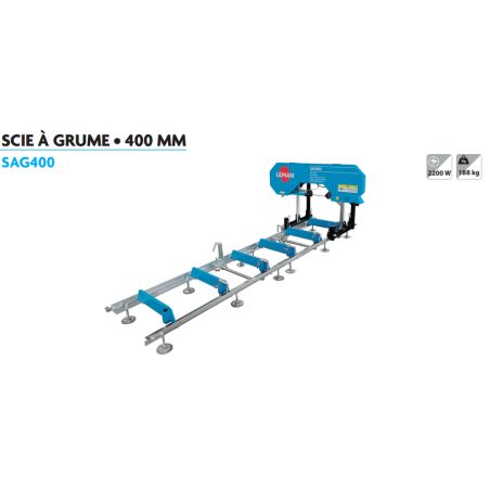 Scie A Grume 400Mm Banc 1500Mm+Rallonge De 1500Mmref SAG400 Leman