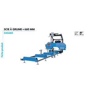 Scie A Grume 660Mm Therm Banc 2000Mm+Rallon 2000Mmref SAG660 Leman