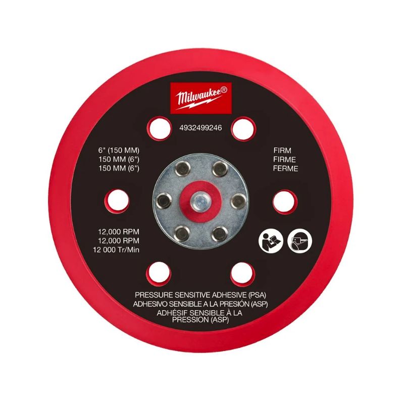 M12 FROSBPSP150 - Plateau de ponçage pour polisseuse M12 FUEL 150 mm - Souple avec adhésif sensible à la pression Milwaukee ref 