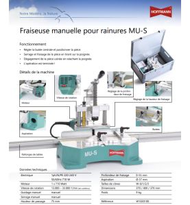 Fraiseuse manuelle MU S