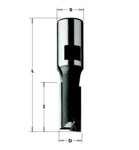 Vente de Mèches à défoncer pour défonceuses et mortaiseuses - D : 15 - l : 25 - L : 52 - S : M10 - Rotation : DROITE CMT, numéro