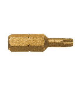 Vente de Embout de vissage TITANE TORX T10 / 25mm Leman, numéro 14620 / mn_51505TI à 2,08 €HT soit 2,49 €TTC. 