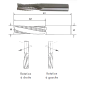 Meche Hm Massif D20X52X100 Z3 Ebauche Droite Neg  ref 7301.2052.00 Leman