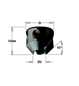 Vente de Fraisoirs pour mèches hélicoïdales - D2 : 7 - D : 16 - L : 15 - Rotation : DROITE CMT, numéro 2268 / cmt_31607011 à 22,