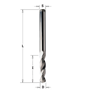 Vente de Mèches pour trous débouchants 120° - 363 - D : 3 - l : 27 - L : 55 - S : 3 - Rotation : GAUCHE CMT, numéro 2392 / cmt_3