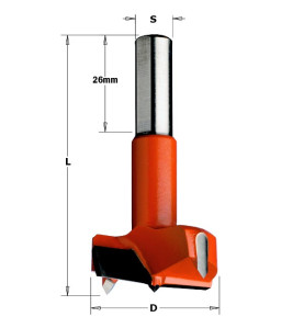 Vente de Mèches à façonner pour charnières - 369 - D : 22 - L : 70 - S : 10x26 - Rotation : GAUCHE CMT, numéro 2441 / cmt_369220