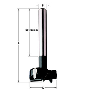 Vente de Mèches à façonner carbure à queue (10mm) cylindrique - D : 32 - L : 90 - S : 10x60 - Rotation : DROITE CMT, numéro 2580