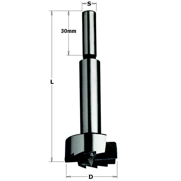 Mèches Forstner à queue cylindrique 537, Mèches à percer