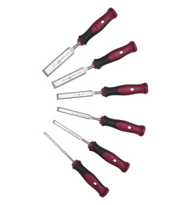 Série de ciseaux, manche en bimatière     6 pcs