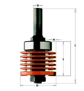 Vente de Fraises professionnelles pour joints collés - T1 : 12.7-36 - D : 47.6 - H : 5.5 - L : 97 - S : 12 - Rotation : DROITE C