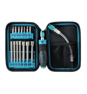 Vente de Trousse tournevis+flexible acc.makita, numéro 25280 / makita-accessoires_P-90043 à 55,59 €HT soit 66,70 €TTC. 