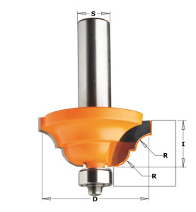 Vente de Fraises pour moulures décoratives - R : 6.4 - D : 42.8 - l : 18.5 - S : 8 - Rotation : DROITE CMT, numéro 3495 / cmt_94