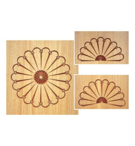 Vente de Système de défonceuse 3D Carver - Dessins de rosettes - Encadrement - Dimensions : CMT, numéro 3710 / cmt_RCS-007 à 15,