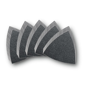 Vente de Set de feuilles abrasives triangulaires - 10 x Grain 60, 80, 120, 180, 240 - Pack de 50 Référence 63717082033 Fein Fein