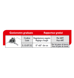 Rapporteur pour kit plan de de travail Art:Rapporteur Code:5130752 Femi