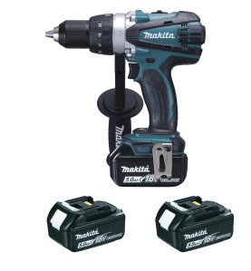 Perceuse visseuse 18 V Li-Ion 5 Ah Ø 13 mm (3 batteries) Makita ref DDF458RT3J