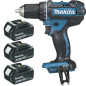 Perceuse visseuse 18 V Li-Ion 4 Ah Ø 13 mm (3 batteries) MAKITA DDF482RM3J