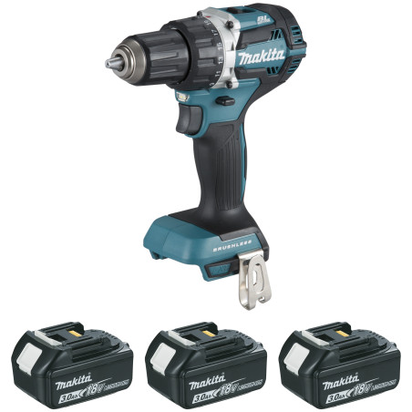 Perceuse visseuse 18 V Li-Ion 3 Ah Ø 13 mm (3 batteries) Makita ref DDF484RF3J