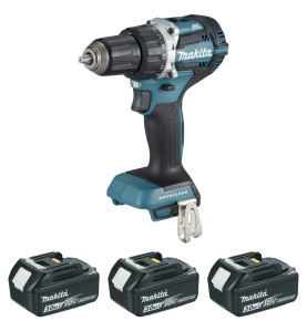 Perceuse visseuse 18 V Li-Ion 3 Ah Ø 13 mm (3 batteries) Makita ref DDF484RF3J