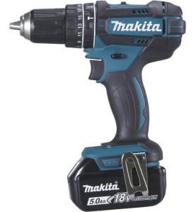 Perceuse visseuse à percussion 18 V Li-Ion 5 Ah Ø 13 mm  Makita ref DHP482RTJ