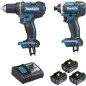 Ensemble de 2 machines 18 V Li-Ion 3 Ah  (DDF482 + DTD152) MAKITA DLX2127J1