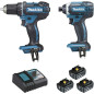 Ensemble de 2 machines 18 V Li-Ion 5 Ah  (DDF482 + DTD152) MAKITA DLX2127TJ1