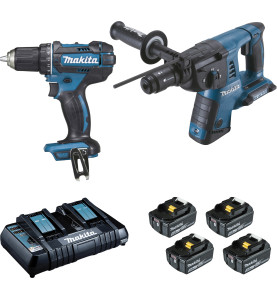 Ensemble de 2 machines 18 V Li-Ion 5 Ah  (DDF482 + DHR264) Makita ref DLX2138PTJ