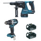 Ensemble de 2 machines 18 V Li-Ion 5 Ah  (DDF484 + DHR243) MAKITA DLX2191TJ