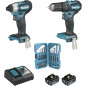 Ensemble de 2 machines 18 V Li-Ion 5 Ah  (DTD155 + DHP483) MAKITA DLX2221TJ2