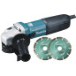 Meuleuse  Ø 125 mm 1100 W ( kit d'accessoires) MAKITA GA5040RKDJ