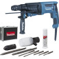 Perfo-burineur SDS-Plus 800 W 26 mm (coffret alu + kit d'accessoires) MAKITA HR2630TX4