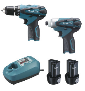 Ensemble de 2 machines 12 V Li-Ion 1,3 Ah  (DF330D + TD090D) Makita ref LCT204J