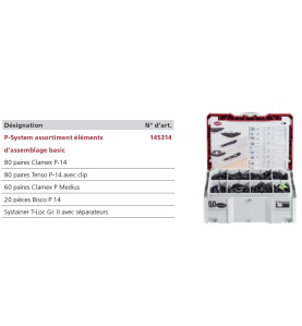 P-System assortiment éléments d'assemblage basic