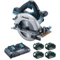 Scie circulaire 36 V (2x18V Li-Ion)   5 Ah Ø 190 mm (4 batteries) MAKITA DHS710PT4J