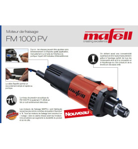 Moteur de fraisage FM 1000 PV