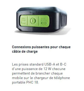 Chargeur de téléphone portable PHC 18