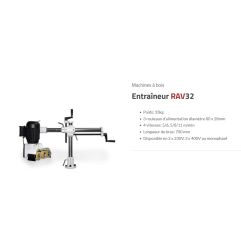 Entraineur léger RAV32 Robland - 3rlx 80*28 4Vitesses bras 700mm