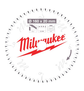 Vente de LAME SCIE CIRCULAIRE BOIS 160X20X2,2/52 PLATE Milwaukee, numéro 72123 / mlwk_4932471292 à 58,33 €HT soit 69,99 €TTC. 