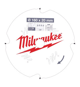 Vente de LAME SCIE CIRCULAIRE FIBRE CIMENT 160X20X2,2/4 DIAMANT Milwaukee, numéro 72124 / mlwk_4932471293 à 120,41 €HT soit 144,