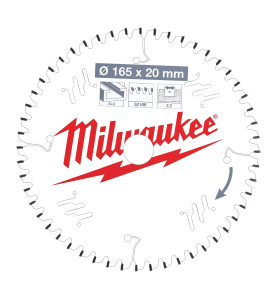 Vente de LAME SCIE CIRCULAIRE ALU 165X20X2,2/52 PLATE NEG Milwaukee, numéro 72127 / mlwk_4932471296 à 38,74 €HT soit 46,49 €TTC.