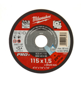 DISQUE A TRONCONNER PRO+ 115MM EPAISSEUR1,5 MM PRO+ -1PC