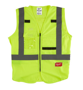 GILET HAUTE VISIBILTÉ JAUNE - L/XL - 1 PC