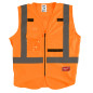 GILET HAUTE VISIBILTÉ ORANGE - S/M - 1 PC