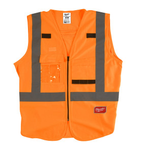 GILET HAUTE VISIBILTÉ ORANGE - S/M - 1 PC